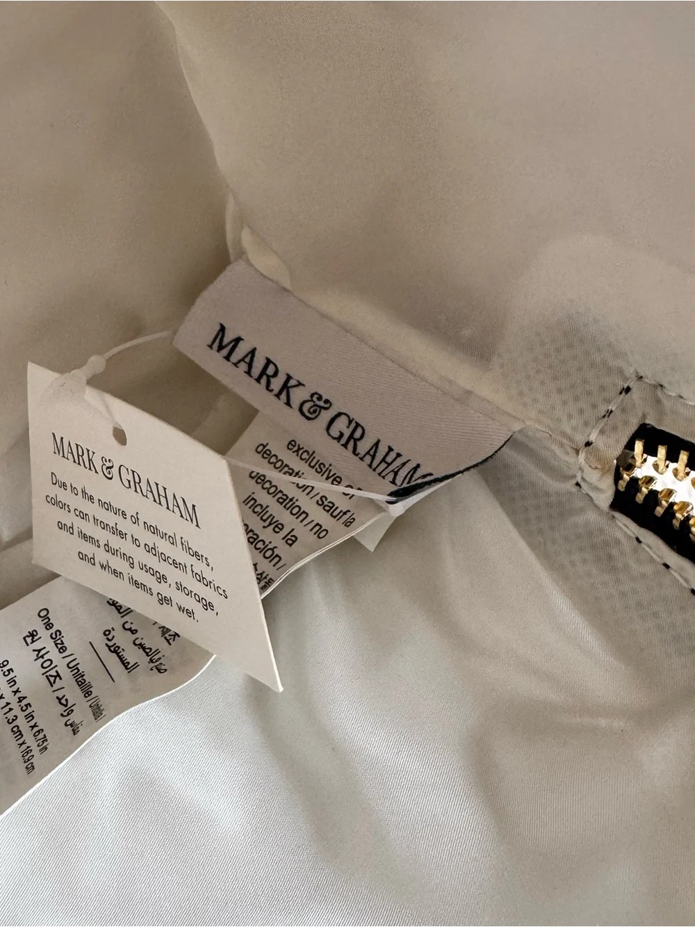 Mark & Graham navy cosmetic